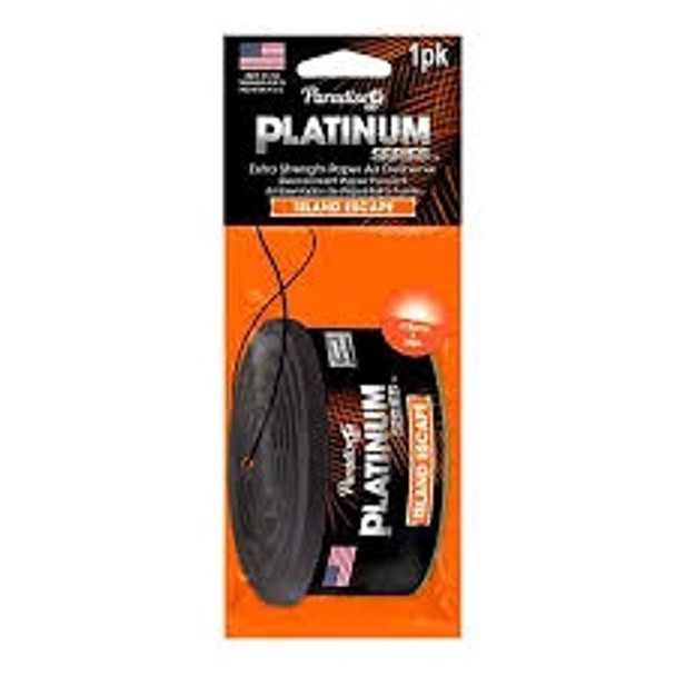CAR AIR FRESHENER PARADISE PLATINUM SERIES ISLAND ESCAPE 1PK