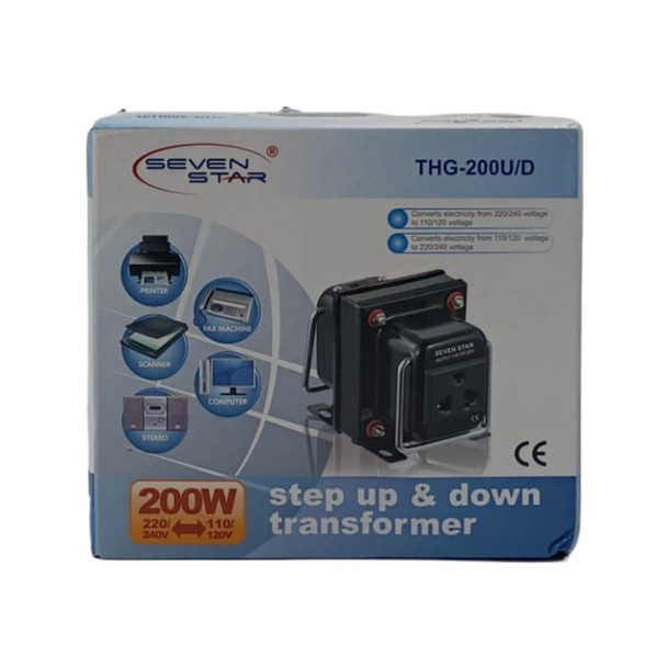 TRANSFORMER TC-200W SEVEN STAR THG-200U/D CE BLACK WITH MFV13 ADAPTER