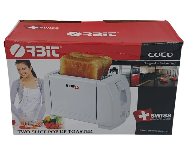 TOASTER 2 SLICE ORBIT COCO WHITE