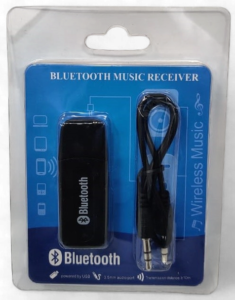 ADAPTER USB BLUETOOTH BT-163 H-163 MUSIC BT-RECEIVER 3.5MM  AUDIO PORT