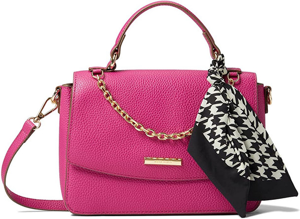 Bag Anne Klein Satchel W/chain Pink