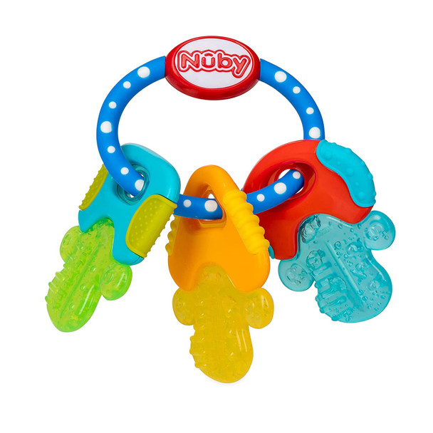 Baby Nuby Ice Gel Teether Keys Blue / Pink