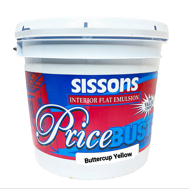 PAINT SISSONS FLAT BUTTERCUP YELLOW PRICE BUST