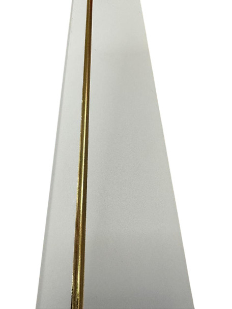 MOULDING FOAM SKIRTING WHITE WITH GOLD S02 8CM X 2.95M
