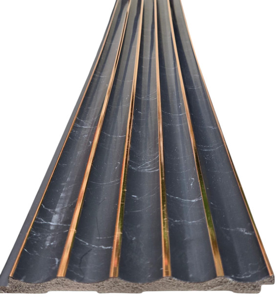 WALL PANEL BLACK AND GOLD PS01 160X12X2900MM