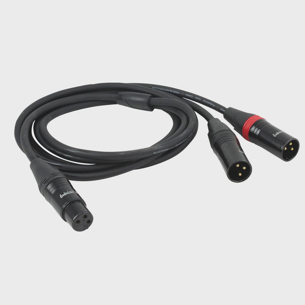 LEAD 2 XLR MALE TO 1 XLR FEMALE 3' IBKE-CYXLR2M1F-3 Y-TYPE BLASTKING