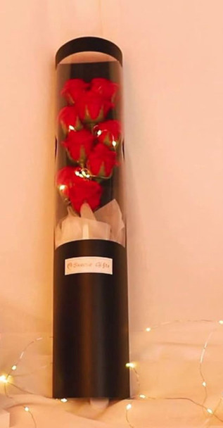 Valentine Rose Bouquet in Gift Box w/LED Light