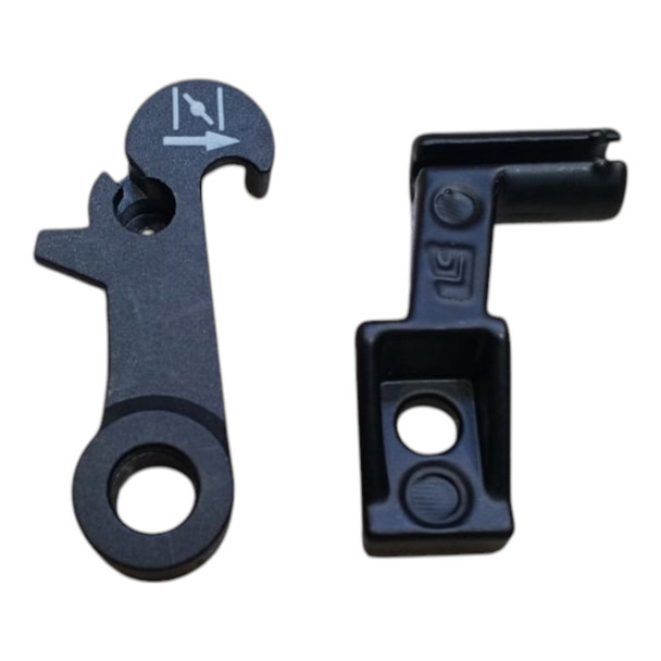 M/CYCLE CHOKE CABLE HOLDER AND POSITIONING LEVER ROCKER ARM 2PCS SET 110CC CD110 FOR KAMAX ASIAN LEOPARD-1
