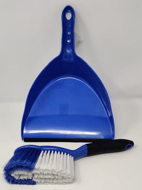 DUST PAN WITH BRUSH RUBBER TIP 25051 01004