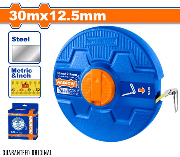MEASURING TAPE 30M X 12.5MM WADFOW WMT3530
