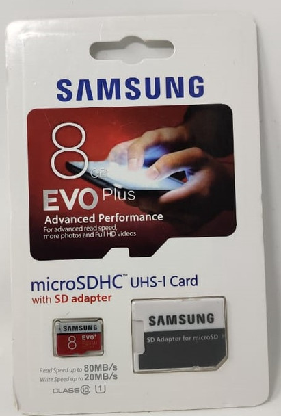 COMPUTER SD MICRO CARD 8GB WITH 1ADPTOR EVO PLUS