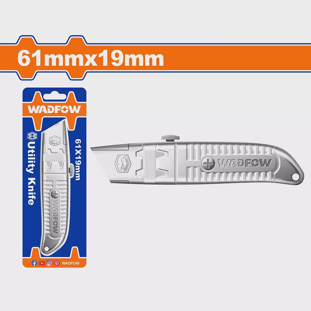 KNIFE UTILITY WADFOW WSK6661 61 X 19MM ALUMINUM ALLOY