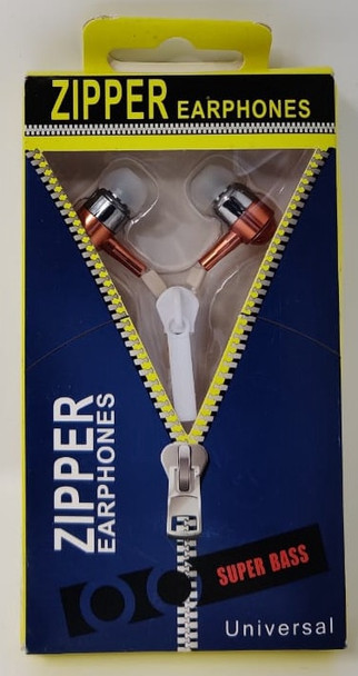 HEADPHONE WITH MIC ZIPPER SUPER BASS EV-302SL / Silver