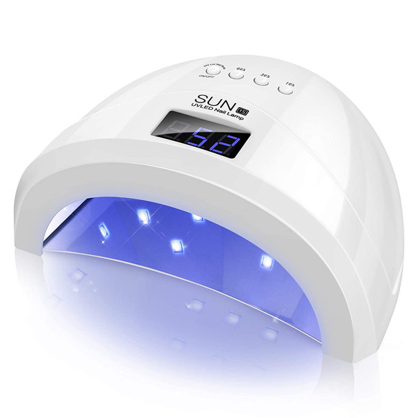 Nails Uv Lamp Led 48W Easkep with 4 Timer Setting Portable Nail Dryer Curing Lamp for Fingernail and Toenail Gels Based Polishes with Automatic Sensor