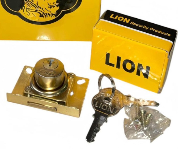 DRAW LOCK LION GOLD AM-79157B