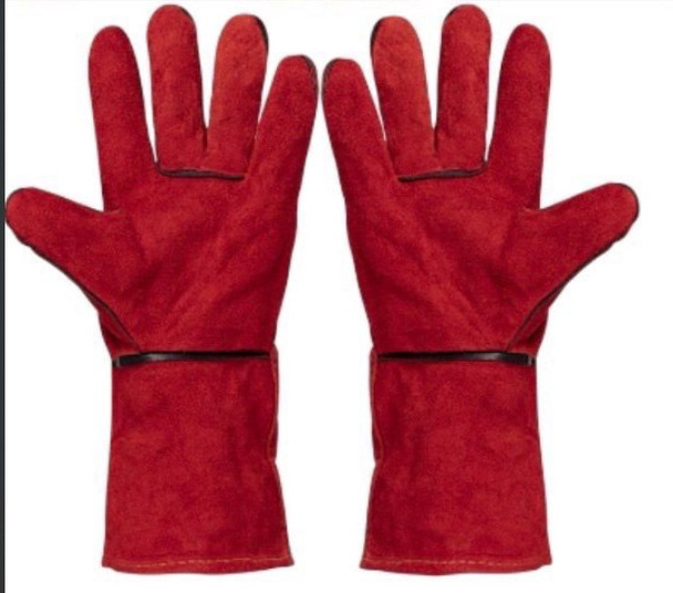 GLOVES WELDERS 13" RED AMERICAN SAFETY A-78