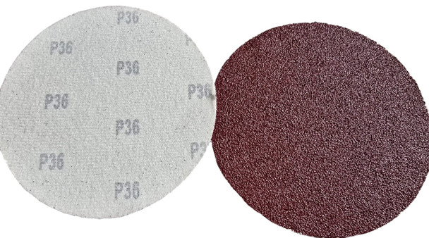 SAND DISC VELCRO 7" P36 WHITE BACK