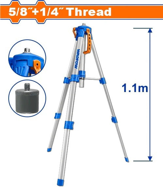 TRIPOD WADFOW 5/8" & 1/4" THREAD FOR LASER LEVEL WLE9301
