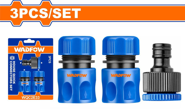 HOSE QUICK CONNECTOR 3PCS SET WADFOW WQC2E33