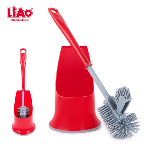 TOILET BRUSH & CADDY SET LIAO D130089