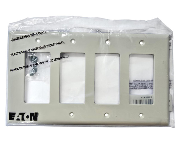 COVER DECORA 4 GANG WHITE EATON P J264W-F-LW