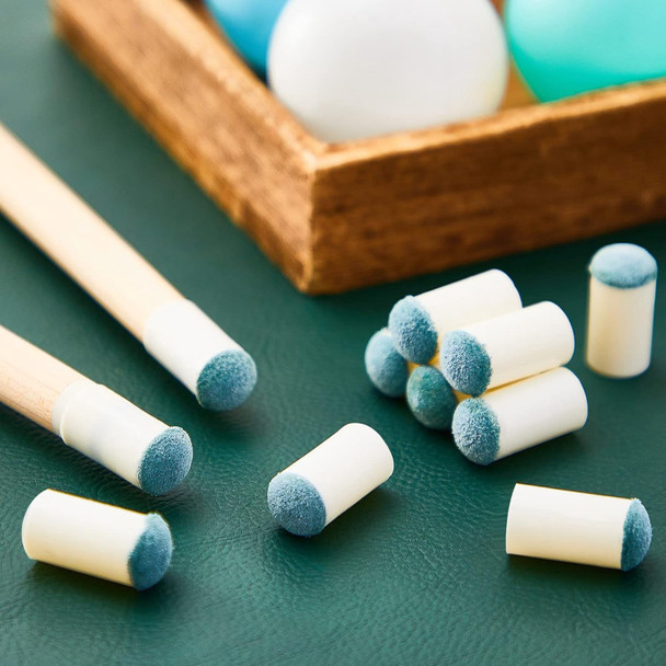 POOL CUE TIP 13MM BILLIARD SLIP ON LIGHT GREEN LEWTEMI 10PCS SET