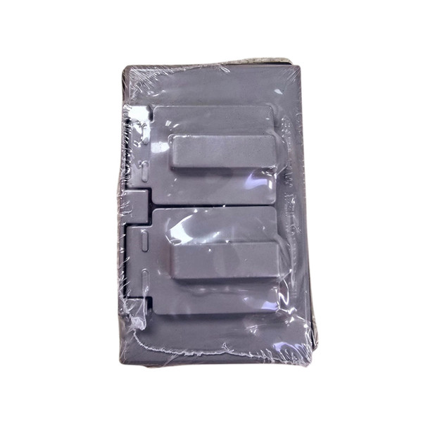 WEATHERPROOF GFCI COVER KEV GREY DUPLEX