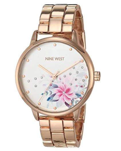 Watch Nine West Women's Crystal Accented Bracelet