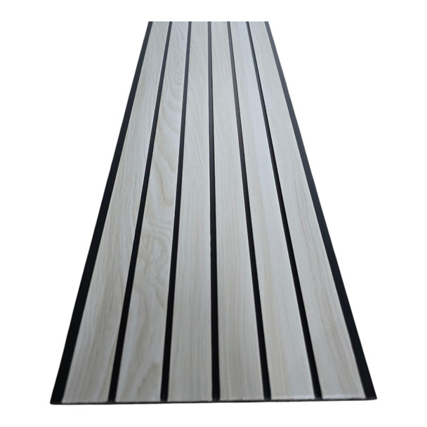 CEILING PVC 19' X 8" #G03 CREAM SPLASH HEAVY QUALITY GROOVE DESIGN