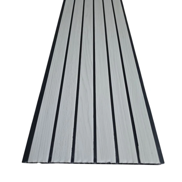 CEILING PVC 19' X 8" #KB03 OFF WHITE WITH GROOVE HEAVY QUALITY