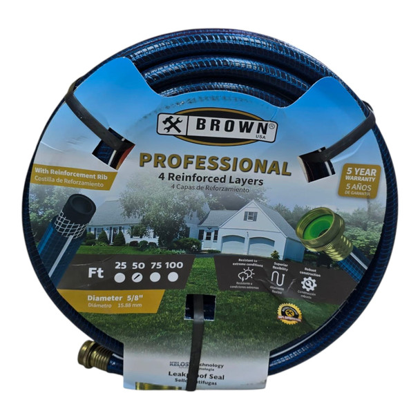 HOSE 5/8" X 50' BROWN USA BLUE PROFESSIONAL BRGH45058