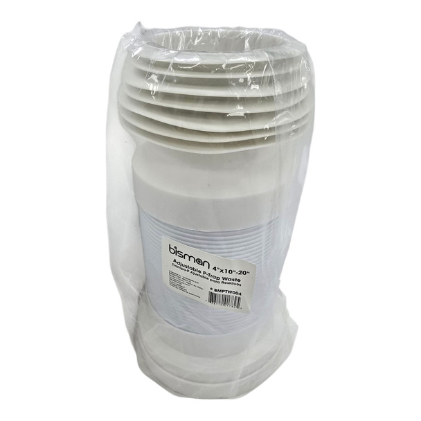 PVC PAN CONNECTOR 4" BISMAN FLEXIBLE ADJUSTABLE BMPTW004
