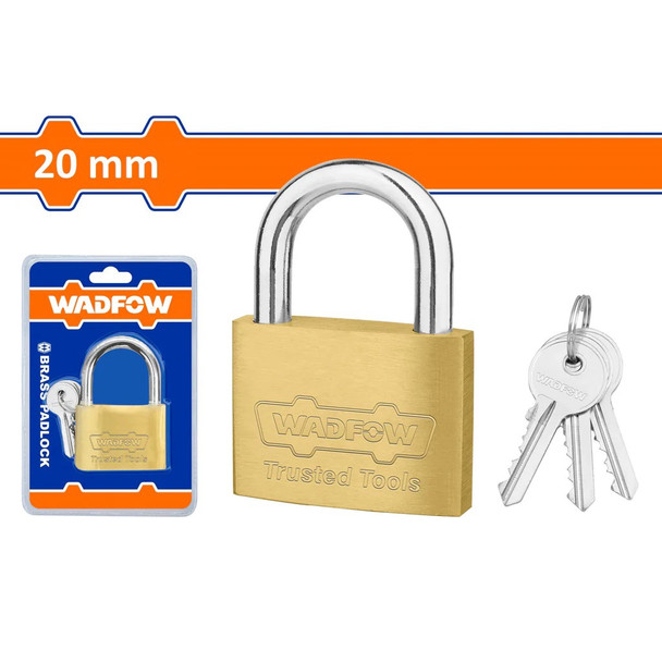 PADLOCK 20MM BRASS WADFOW WPD1420