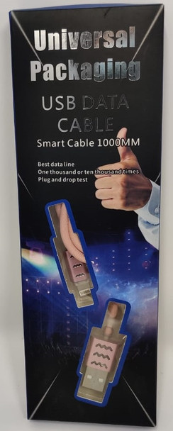 USB CABLE LIGHTING IPHONE UNIVERSAL PACKAGING SAFE SMART 1000MM