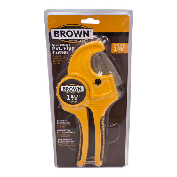 PVC PIPE CUTTER BROWN USA BRPVC2 (CUTS UP TO 1 5/8")