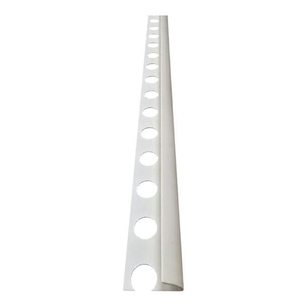 TILE TRIM PLASTIC BROWN USA BONE 8MM X 2.5M BRTT08B