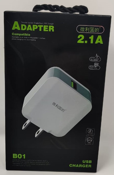 CHARGER USB ADAPTOR B01 2.1A