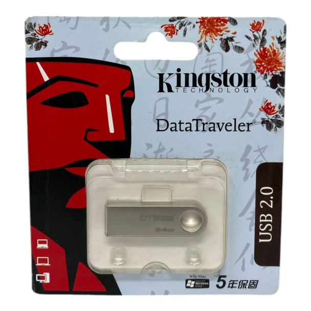 COMPUTER FLASH DRIVE 64GB KINGSTON DATATRAVELER DTSE9