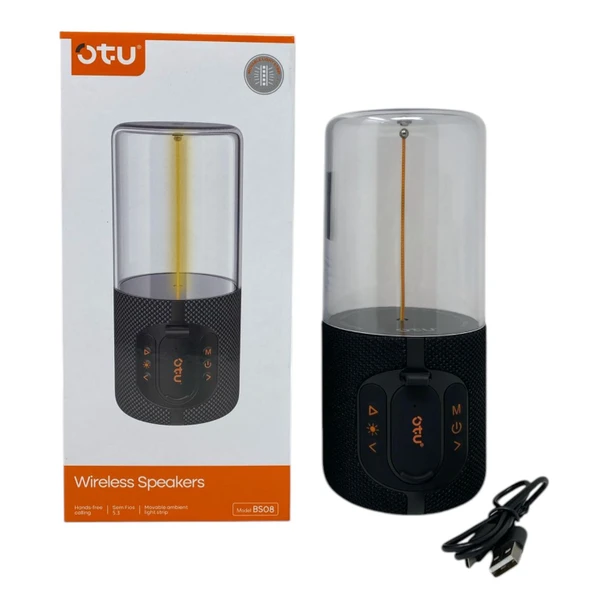 MUSIC BOX BLUETOOTH OTU BS08 BT WIRELESS SPEAKER PORTABLE 1800MAH