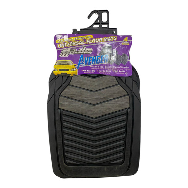 CAR MAT UNIVERSAL MAJIC 151 AVENGER 4PCS RUBBER BLACK 4-SEATERS +