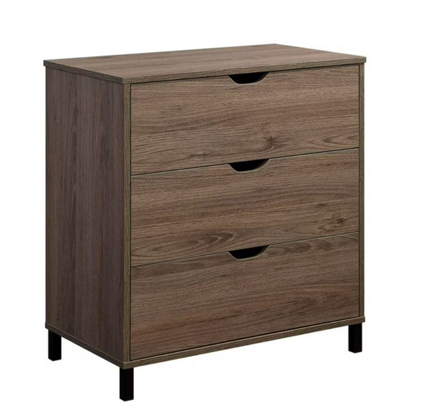 CHEST 3-DRAWER HOMETRENDS HS202010-25 RUSTIC OAK