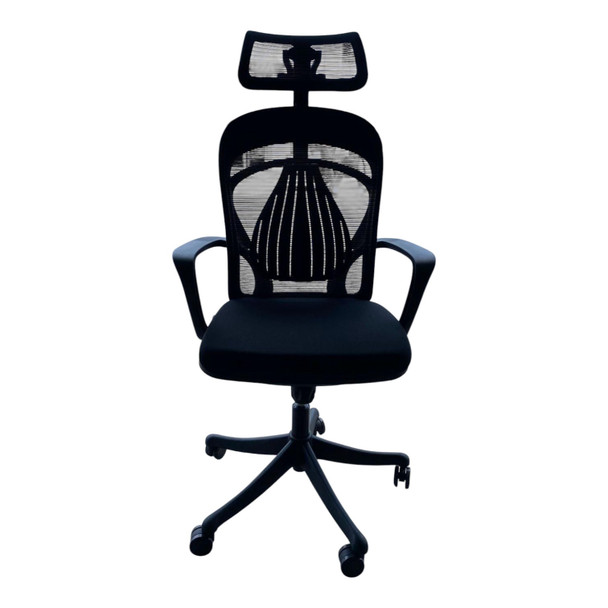 CHAIR OFFICE A809 COMFORT CREST MESH BACK WITH HEAD REST
