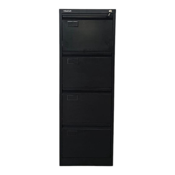 OFFICE CABINET FILING VERTICAL 4 DRAWER SC-V04-2 STEELCRAFT BLACK