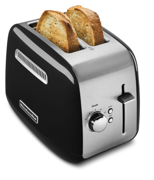 TOASTER 2 SLICE KITCHENAID KMT2115OB WITH MANUAL LIFT LEVER ONYX BLACK 1Y