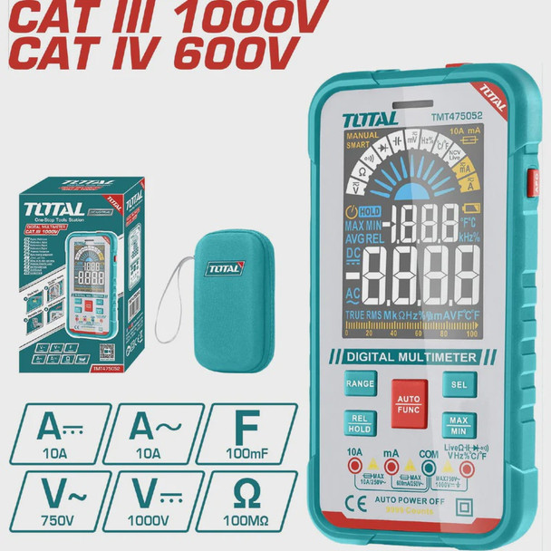 MULTIMETER TOTAL TMT475052 DIGITAL 1000V