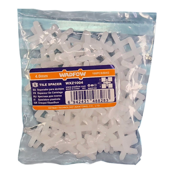 TILE SPACERS 4MM WADFOW WXZ1004 100PCS PK