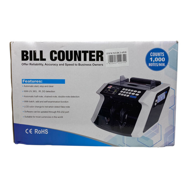MONEY COUNTING MACHINE DCJ-4518 BILL COUNTER UV/MG