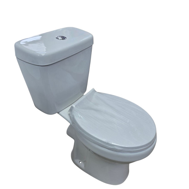 TOILET SET FRIENDS AAA CLOSED COUPLED P/TRAP WHITE BUTTON FLUSH