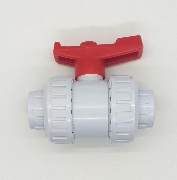 PVC UNION VALVE 1/2" 2 WAY