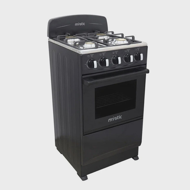 STOVE 4 BURNER MYSTIC 20" BLACK MY-ST4QZ921-PHCC-B